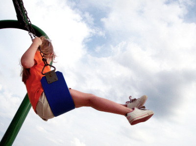 she's flying!